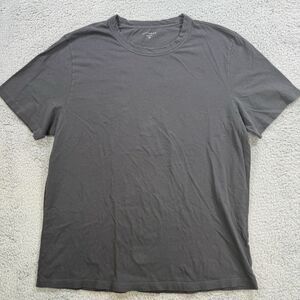 Mott Bow Shirt Mens XL Grey Crewneck Tee Short Sleeve Cotton Casual